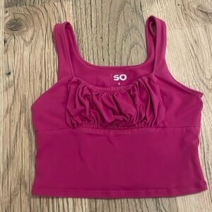 pink cropped tank top(S)